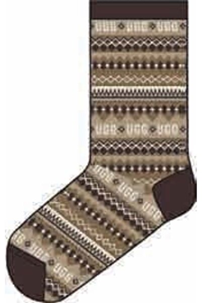 UGG W CRESSIDA COZY QUARTER UGGISLE COFFEE GROUNDS MULTI 1171625