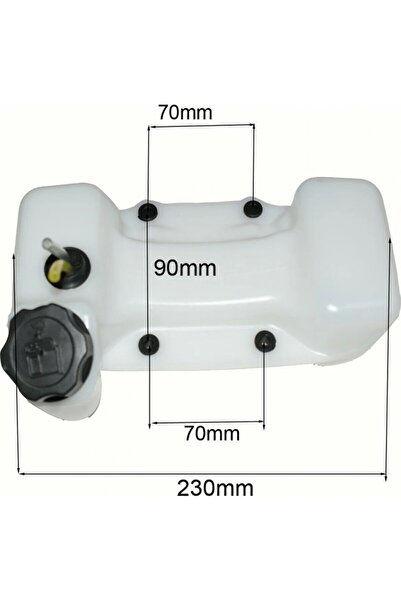 UNİBOX Rezervor benzină universal pentru motoburghiu, Capacitate: 1,2 L