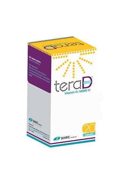 TERA -D Vitamin D3 50,000 IU - 20 Capsules