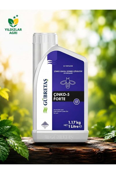 GÜBRETAŞ Çinko 5 Forte 1 Lt (Çinko İçeren Sıvı Gübre)