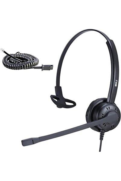MKJ Cisco Telephone Headset with Microphone Noise Canceling Corded RJ9 Call C...