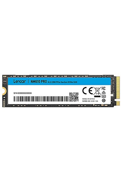 Lexar NM610PRO LNM610P500G-RNNNG 3300MB-1700MB/s M.2 PCle PCIe 500 GB Dahili ...