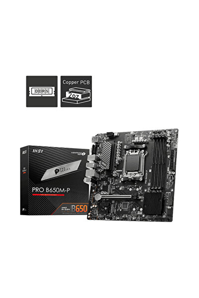 MSI PRO B650M-P AMD B650 DDR5 mATX Anakart