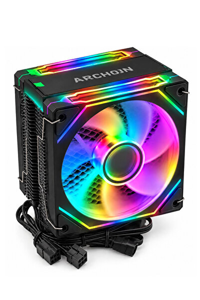 Archon Freezer X6 2 Fans 6 Copper Pipes Argb Intel/Amd Tower Type Controlled ...
