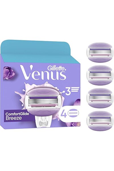 Gillette Venus شفرات حلاقة كومفورت جلايد بريز للنساء، عبوة تحتوي على 4 شفرات ...