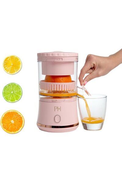 Paris Hilton Electric Citrus Juicer, Mini Portable Cordless Juicer with USB R...