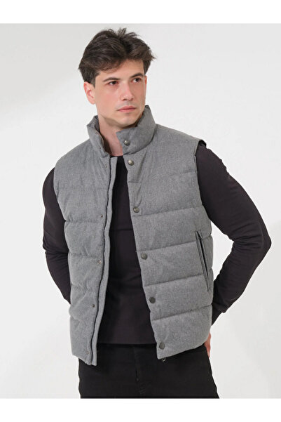 PIQUE Men's Inflatable Water Repellent Gray Vest Axis