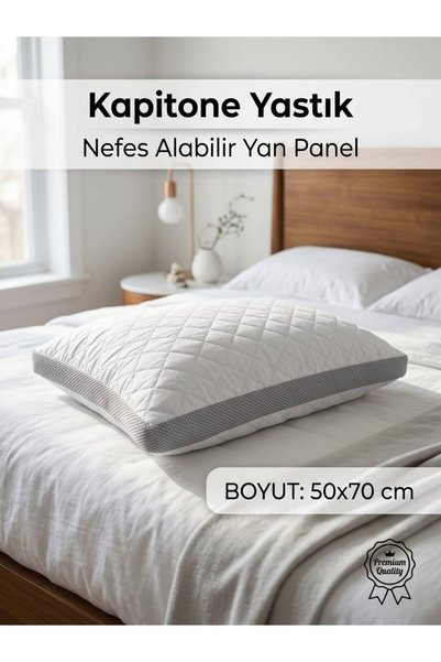 by ballı biocotton Climafresh Kapitoneli 50x70 Yastık Nefes Alabilir Yan Panel