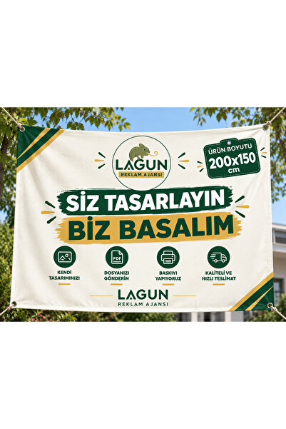 lagun reklam SİZ TASARLAYIN BİZ BASALIM Vinil - Branda - Afiş - Pankart - Kiş...