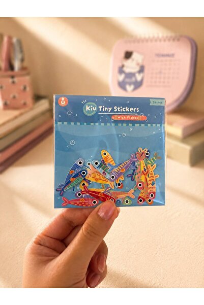 Kiu Studio 24'lü Mini Çıkarma Paketi | Balık Sticker Seti