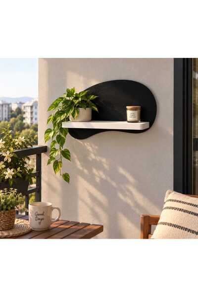 Mars design Lunera Mdf Çok Amaçlı Duvar Rafı 38*23 cm