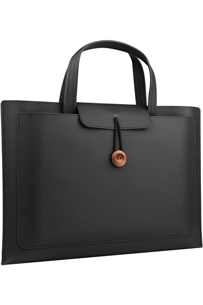 GENERAL Laptop Tote Bag for Women 13/14 Inch Computer Bags Waterproof PU Leat...