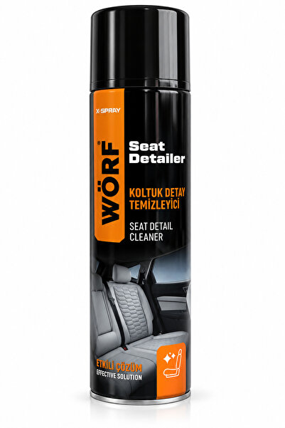 WÖRF X-SPRAY Koltuk Detay Temizleyici Aerosol Sprey 500 ml – Araç İçi Kumaş ve Döşeme Temizleyici