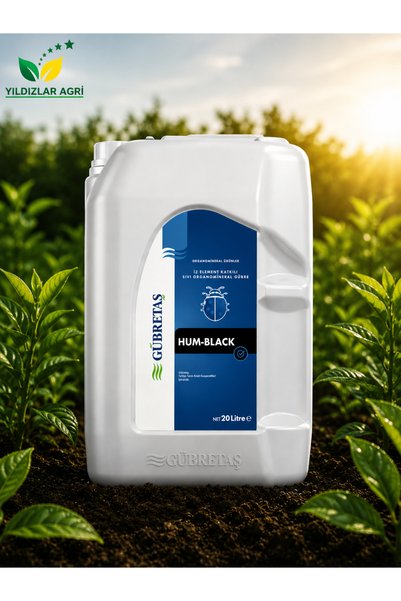 GÜBRETAŞ Hum Black 20Lt (Humik ve Fulvik Asit İçeren Toprak Düzenleyicisi)