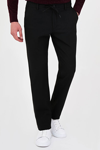 Mcr Textured Slim Fit Jogger Men's Trousers Black - 38388.26K
