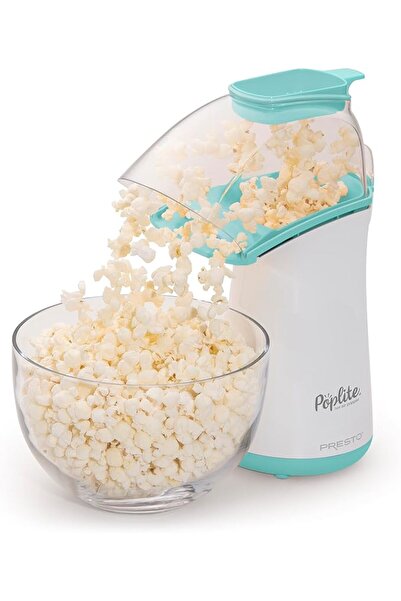 Presto 04869 PopLite Hot Air Popcorn Popper - Built-In Measuring Cup + Melts ...