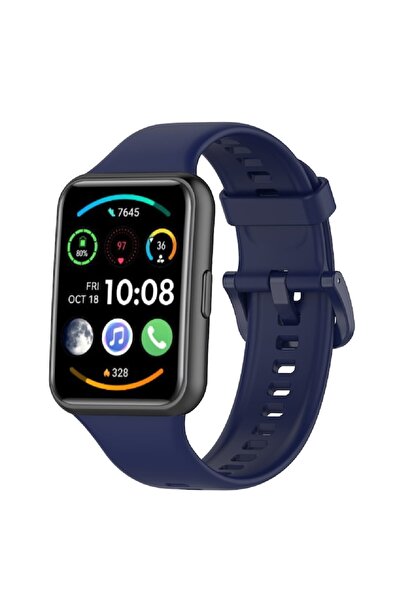 Müller Силиконова каишка MULLER, съвместима с Huawei Watch FIT2, тъмно синя