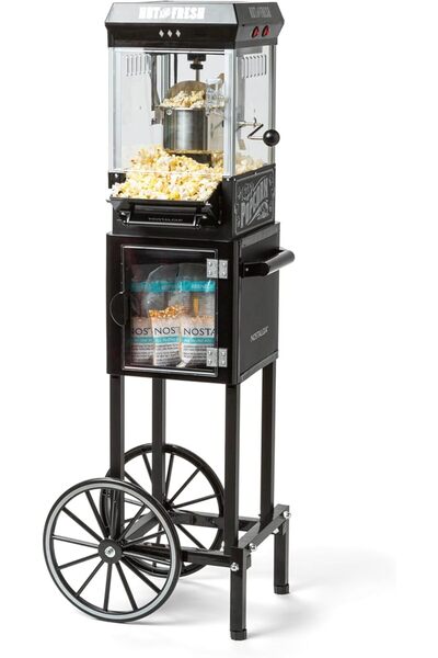 Nostalgia Popcorn Maker Machine - Professional Cart With 2.5 Oz Kettle Makes ...