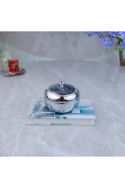 Al Hadaya Mall Elegant Design Chrome Single Mirror - Chrome - Small - 11X11X1...