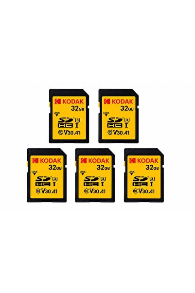 Kodak 5-Pack 32Gb Sd Memory Card Uhs-I U3 V30 A1 Class 10 4K Ultra Hd Memory ...