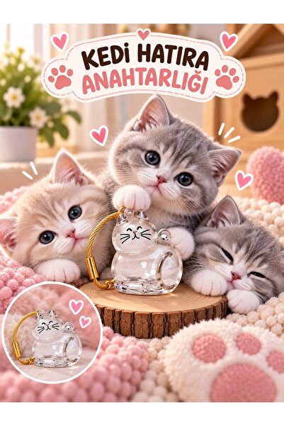 HAYHAYPETSHOP 6 numaralı Kedi Hatıra Anahtarlığı Tüy Saklama Kapsülü – Evcil ...