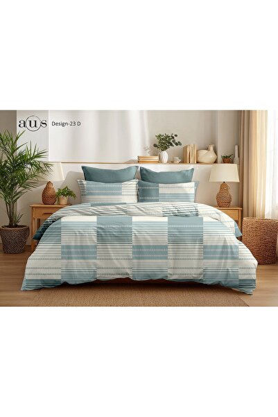 AURA Premium Viriella Mint Double Bedding Set