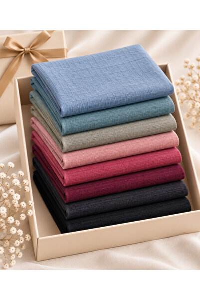 OttomanSilk 10 قطع من الأوشحة المسطحة عالية الجودة المصنوعة من القطن بنسبة 10...