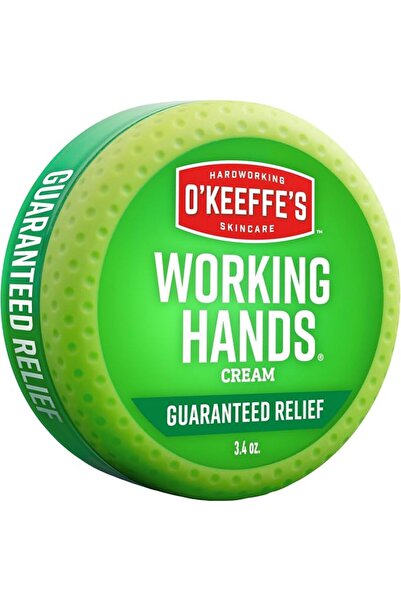 O'Keeffe's Working Hands Hand Cream, 3.4 ounce Jar, (Pack 1), Orange, Green, ...