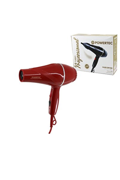 POWERTEC TR-501 Saç Kurutma ve Fön Makinesi 2500W Kırmızı