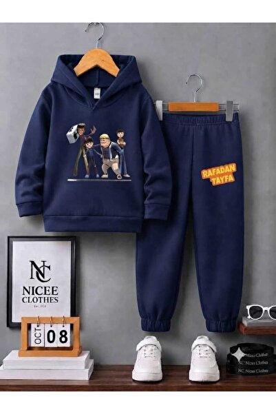 NC Nicee Clothes Children's Unisex Tracksuit Set (Quarter-Piece Tayfa Printed...