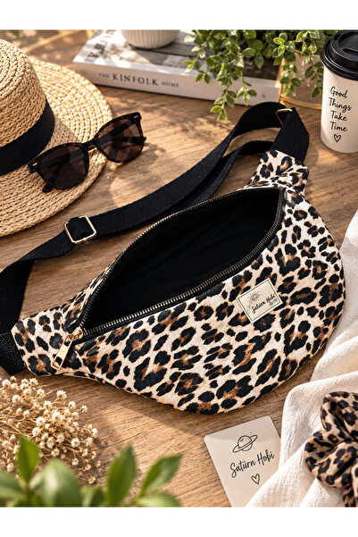 satürn hobi örgü tasarım Leopard Pattern Waist Bag