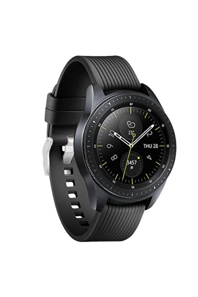 OEM Curea din silicon compatibilă cu Samsung Galaxy Watch 42mm, Negru, S
