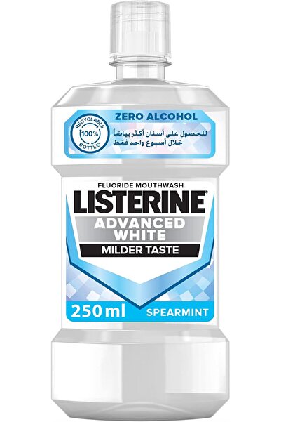 Listerine Zero Listerine Advanced White Fluoride Mouthwash, Milder Taste, for...