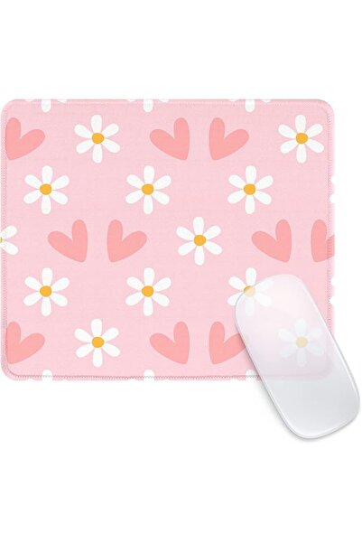 GENERAL Square Funny Cute Pink Mouse Pad,Office Home Personalized Mouse Mat D...
