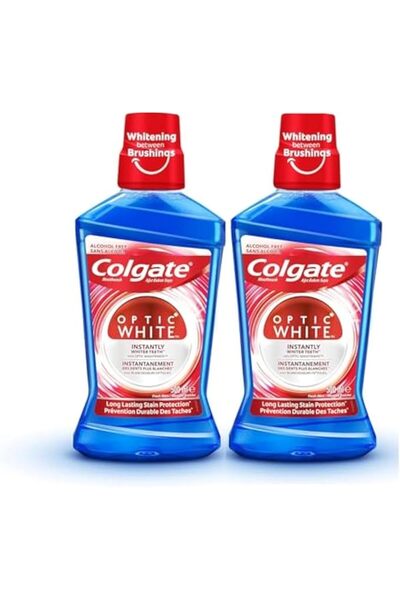 Colgate Palmolive Colgate Optic White Whitening Mouthwash, 500 ml - 2pack