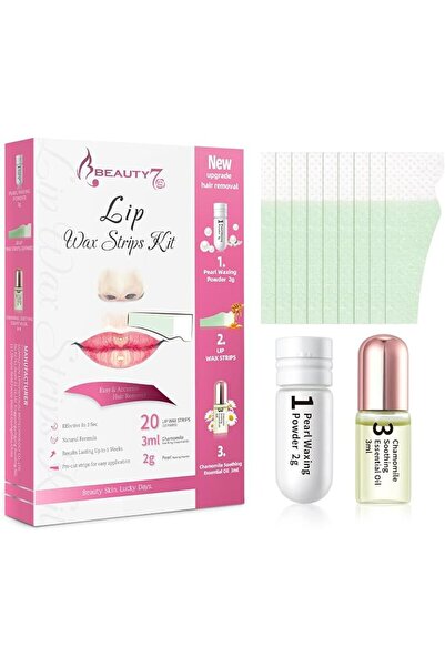 Beauty7 Wax Strips for Lips Pre-cut Shaper Facial Hair Removal Hairs Between ...