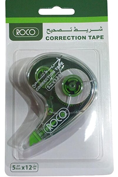 Roco Correction Tape, 5mm x 12m, Compact Size with Easy Grip Design