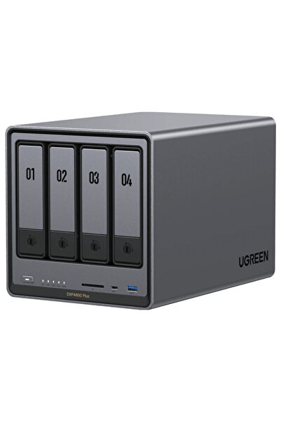 Ugreen NAS DXP4800Plus, CPU 4.40 GHz, RAM DDR5 8Gb max 64Gb, SATA 32Tx4 si M....
