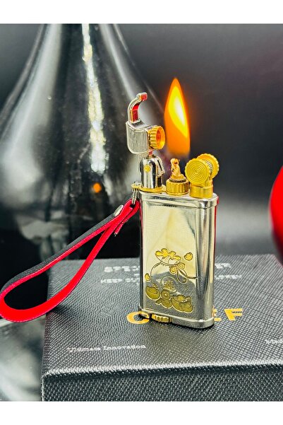 NikaŞ Nika'ş Slim Retro Tasarım Minimal İşlemeli Çakmak - MİNİMAL İşlemeli Benzinli Premium Çakmak