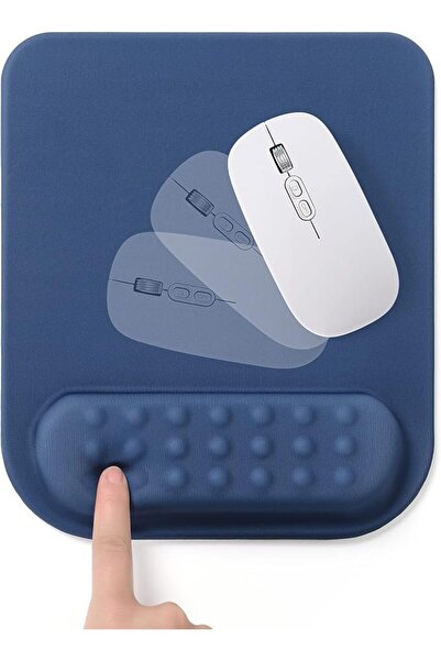 MAKINGTEC Superfine Fiber Soft Memory Foam Ergonomic Mouse Pad with Wrist Res...