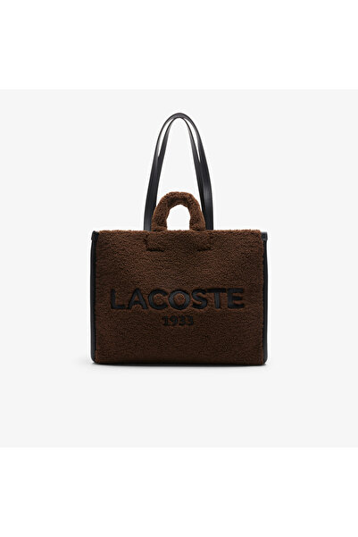 Lacoste Lars Unisex Baskılı Kahverengi Omuz Çantası