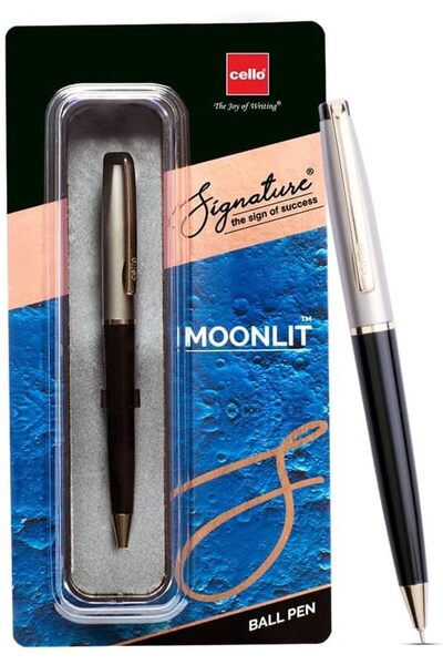 CELLO Signature Moonlit Ball Pen | Pack of 1 Premium Metal Ball Pen | Smooth ...