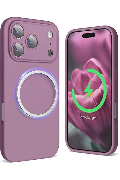 SURPHY Magnetic Silicone for iPhone 17 Pro Case, Compatible with MagSafe, Cam...