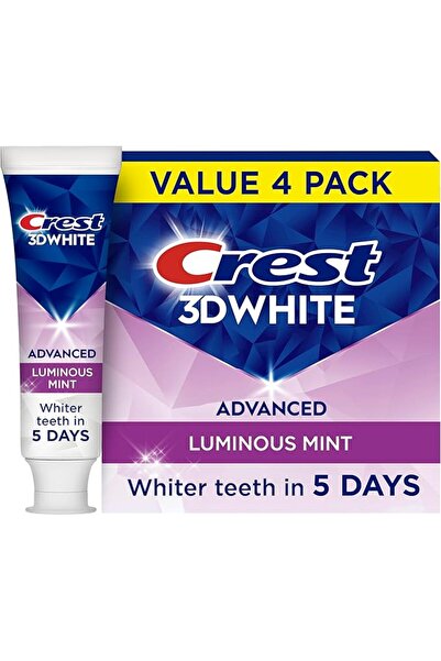 CRESTEM OAMENI Crest 3D White Toothpaste, Advanced Luminous Mint, Teeth White...