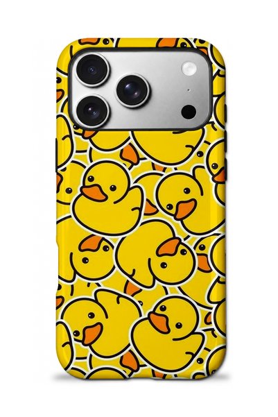 EDELFU Compatible with iPhone 17 Pro - Toy Ducks, Double Layer Cover, Glossy ...