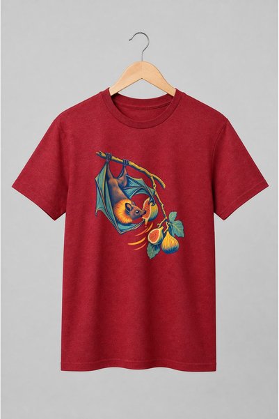 Generic Brand Tricou unisex cu Liliac cu smochine stil vintage