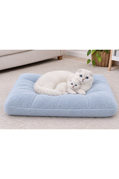 Merrypaw Peluş Kedi & Köpek Yatağı Yer Minderi - Karışık Renk