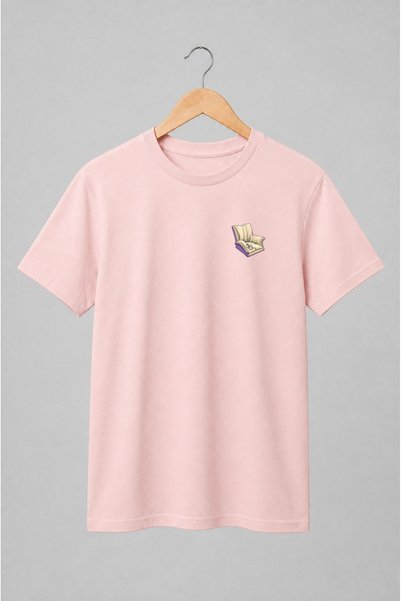 Generic Brand Tricou unisex cu Carte deschisă cu ochelari pentru iubitori de ...