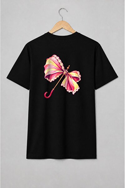 Generic Brand Tricou unisex cu Umbrelă vintage