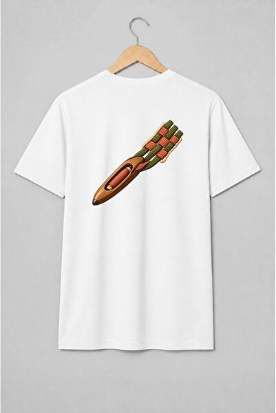 Generic Brand Tricou unisex cu Suveică de țesut cu fire colorate pentru țesători